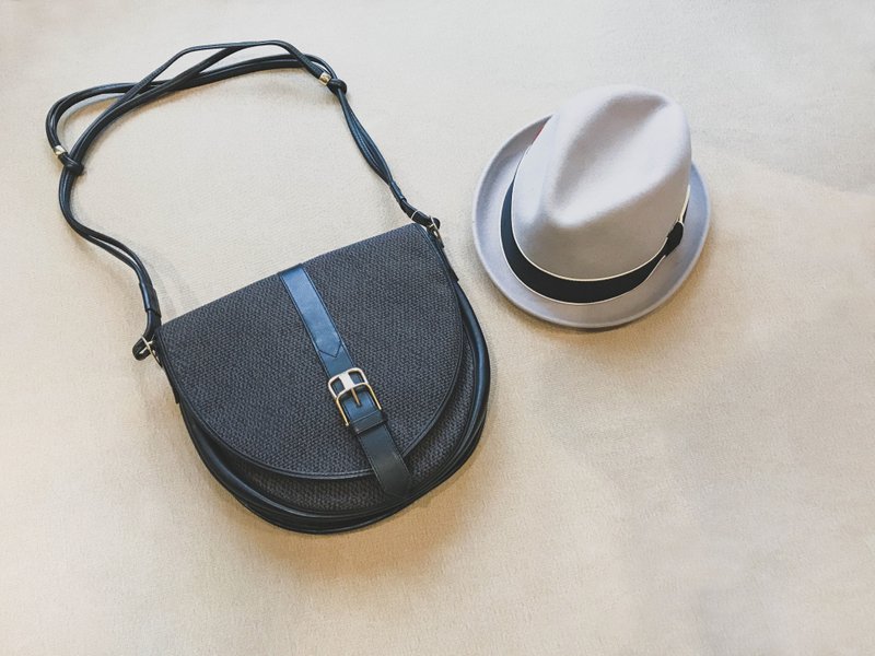 YSL antique old bag / French / VINTAGE Yves Saint Laurent - Messenger Bags & Sling Bags - Other Materials Gray