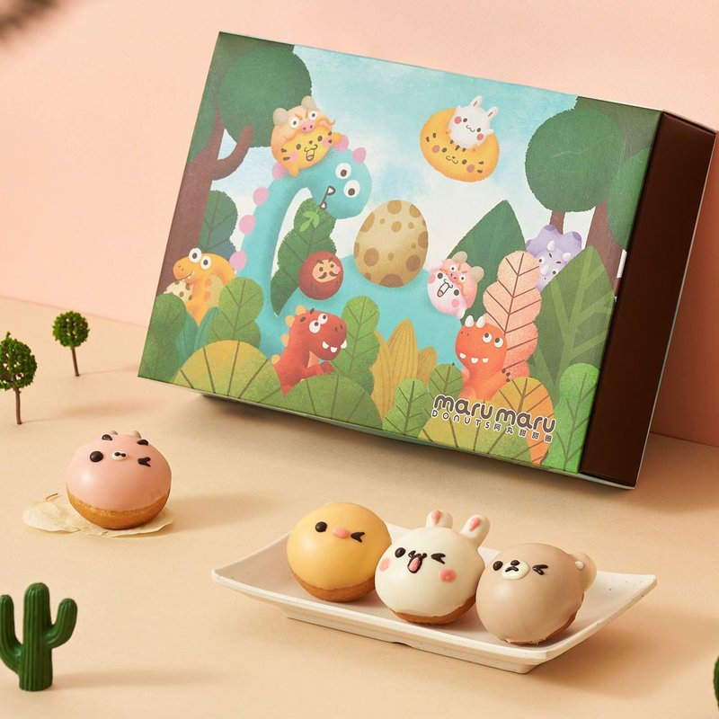 Amaru's Animal Dumpling Gift Box Mid-Autumn Festival Gift Box Pre-order Mid-Autumn Festival Gift Souvenir - เค้กและของหวาน - อาหารสด สีแดง