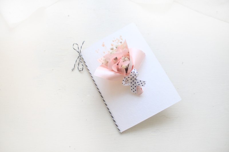 Flower bud sweet dry flower card - pink - Dried Flowers & Bouquets - Plants & Flowers Pink