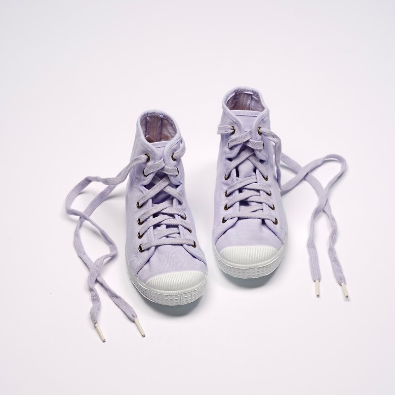 西班牙帆布鞋 CIENTA 61997 13 淡紫色 經典布料 童鞋 高筒 - 男/女童鞋 - 棉．麻 紫色