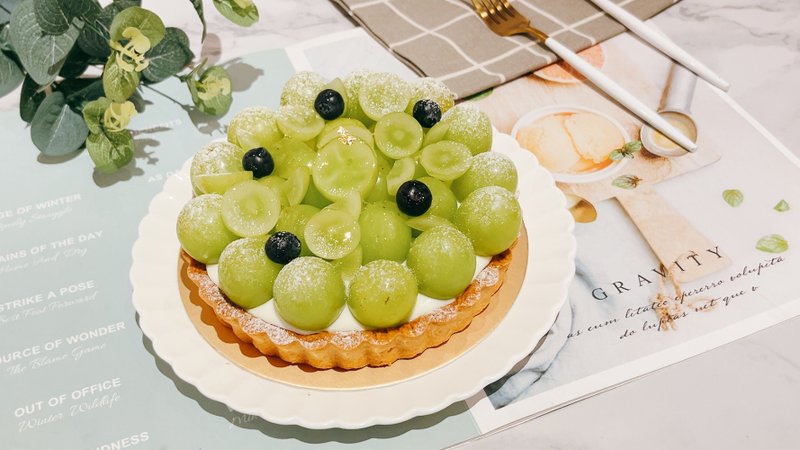 新品上市-綠葡萄乳酪塔#檸檬生乳餡#低糖塔皮 - 鹹派/甜派 - 新鮮食材 黃色