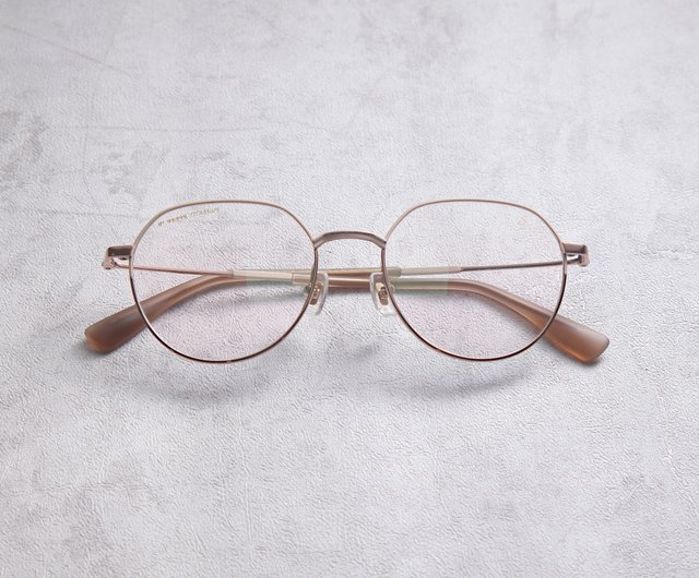 rose gold thin frame glasses