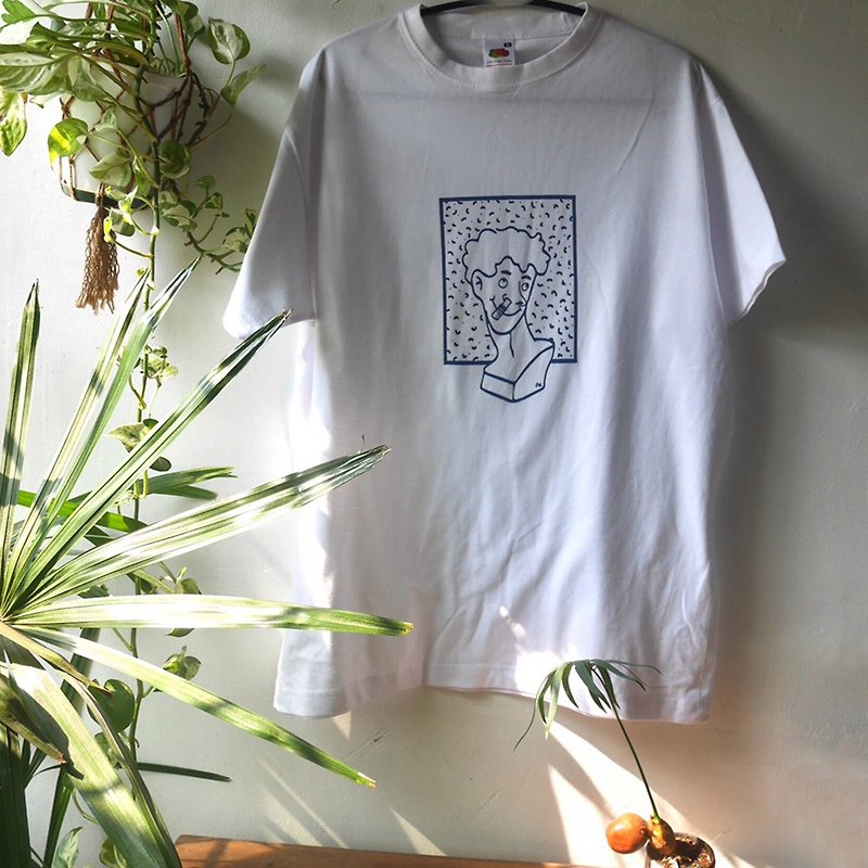 T-shirt illustrated by fk - Other - Cotton & Hemp White