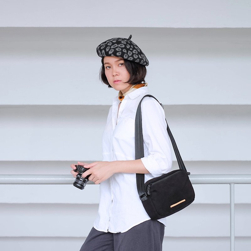 Bokeh Camerabag : Bricks Black - Camera Bags & Camera Cases - Cotton & Hemp Black