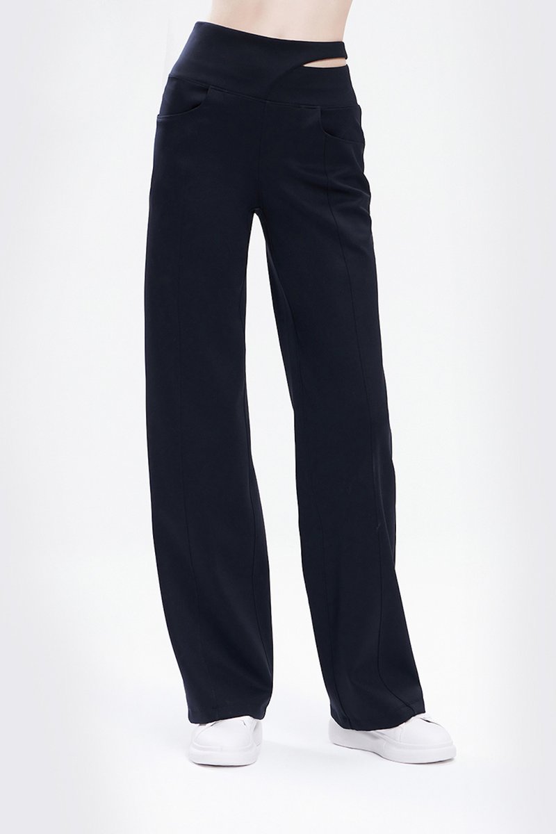 Clelia Side Ribboned Pants - กางเกงวอร์มผู้หญิง - วัสดุอื่นๆ 