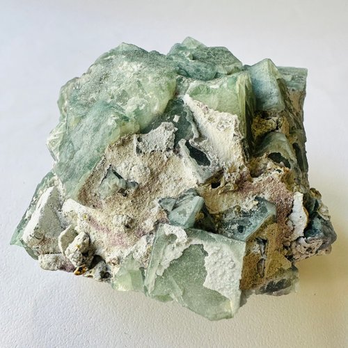 内モンゴルシルク石ライトグリーン12•天才石•知恵•クリスタル