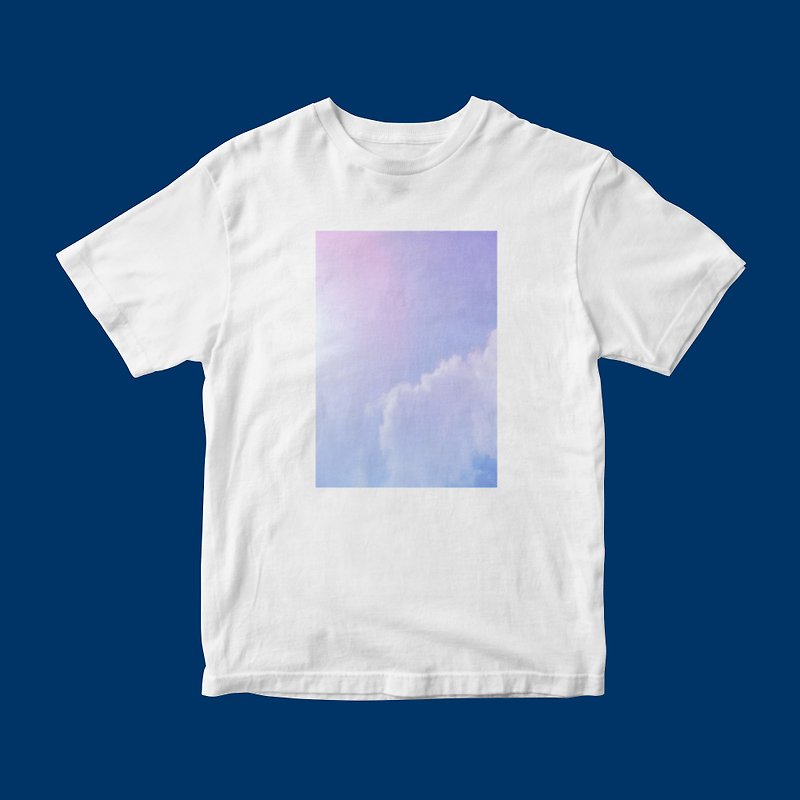 Sky Clouds S15 Tシャツ ホワイト ユニセックス