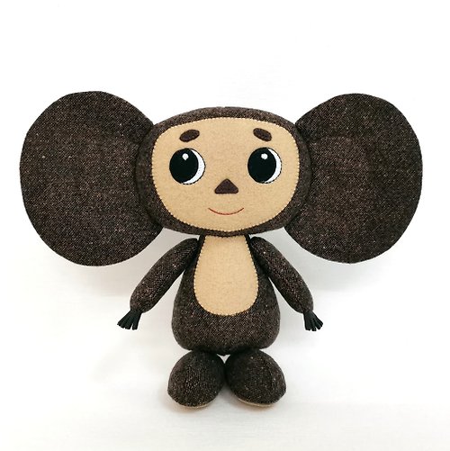 TweedyLand Cheburashka doll, handmade stuffed toy, wool cheburashka