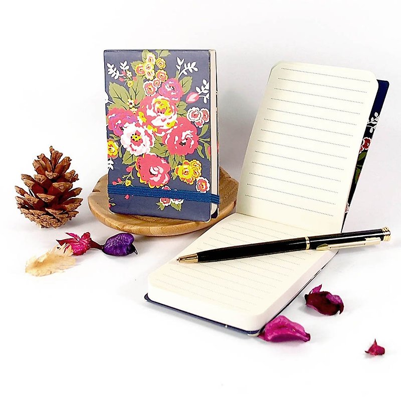 Pocket Notepad 80 Pages【All For Color Signture-Pad Garden Rose Notebook】 - สมุดบันทึก/สมุดปฏิทิน - กระดาษ สีน้ำเงิน