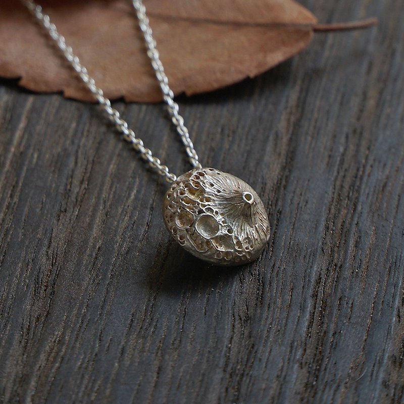 Volcano Little Planet Sterling Silver Necklace / Universe - Necklaces - Other Metals Silver