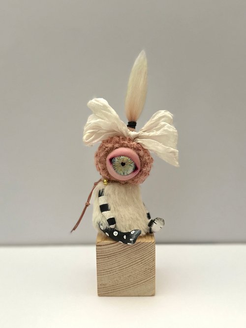 ⑦Julia Golub様 cyclops ひとつめちゃん artdoll Cute ooak plush artist monster, tiny cyclops - baby _ MADE-TO