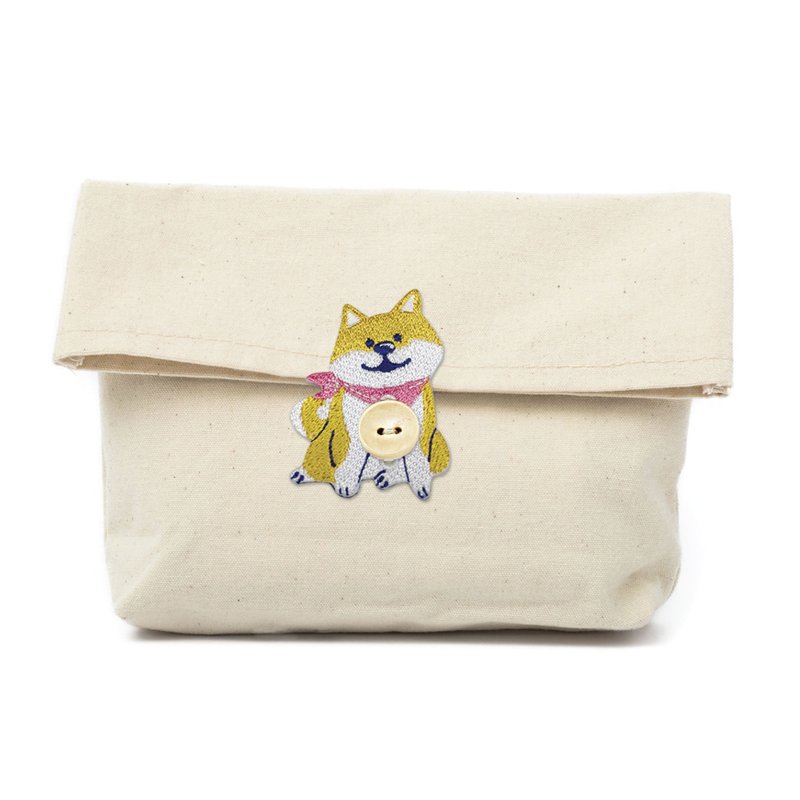 JzFun / 微笑柴犬 刺繡多功能鈕扣套(微笑) - 其他 - 繡線 多色
