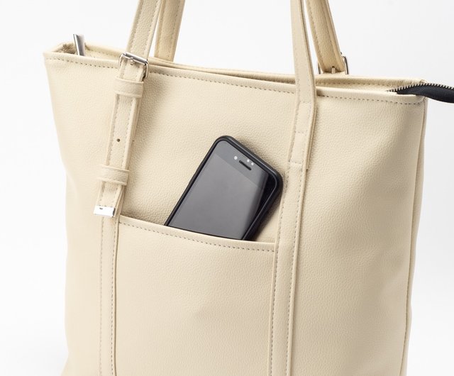 Ultra-light large-capacity tow bag-beige - Shop spring