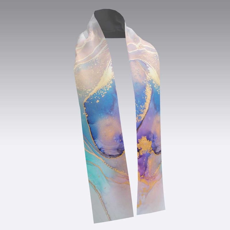 Smart Heated Scarf - Merging Art, Lifestyle, Environmental Consciousness, and Technology - ผ้าพันคอถัก - ผ้าฝ้าย/ผ้าลินิน 