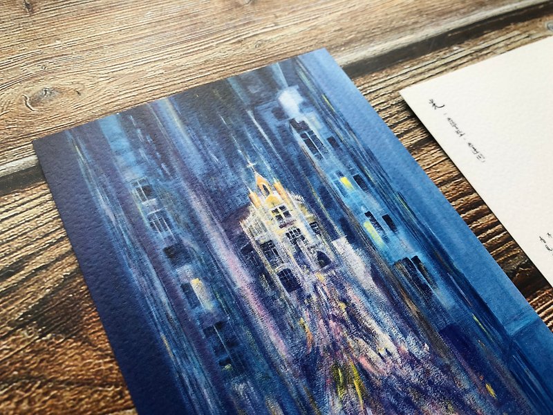 香港風景ポストカード-ライト – 西営盤西街 - カード・はがき - 紙 多色