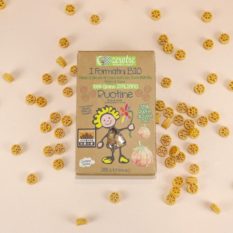 義大利【ZeroTre】捲髮夏菈 黃南瓜輪輪麵(250g) - 拌麵/麵條/米粉 - 其他材質 紫色