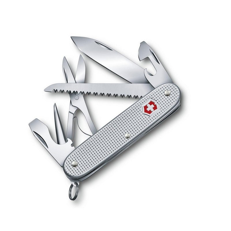 VICTORINOX 瑞士維氏 瑞士刀 Farmer X Alox 鋁合金 0.8271.26 - 露營用品 - 不鏽鋼 銀色