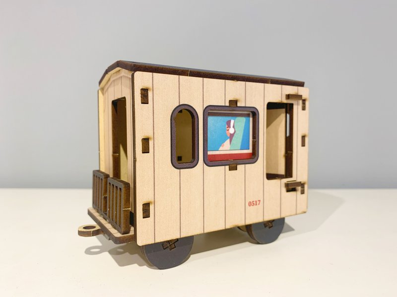【MUSE號列車】配件材料包_載客車廂 - 木工/竹藝/紙雕 - 木頭 咖啡色