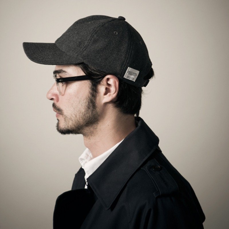 日本Gimixedウール野球帽-FURURY - 帽子 - ウール ブラック