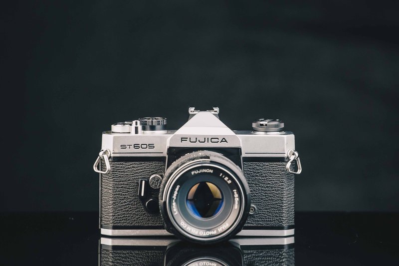 FUJICA ST605+FUJINON 55mm f2.2 #135底片相機 - 相機/拍立得/底片相機 - 其他金屬 黑色