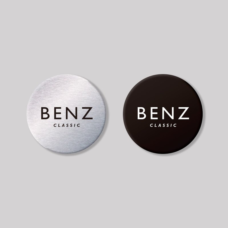 BENZ/CLASIC/圓形/鋁牌飾貼 SunBrother孫氏兄弟 - 貼紙 - 鋁合金 