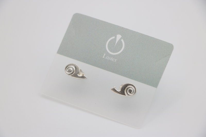 snail earrings - ต่างหู - เงินแท้ 