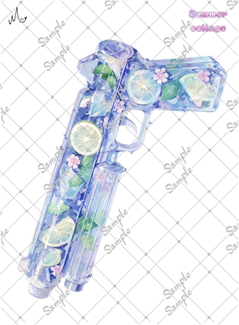 オリジナル装飾ステッカー期間限定 Summerシリーズ 8月10日まで - 貼紙 - 紙 