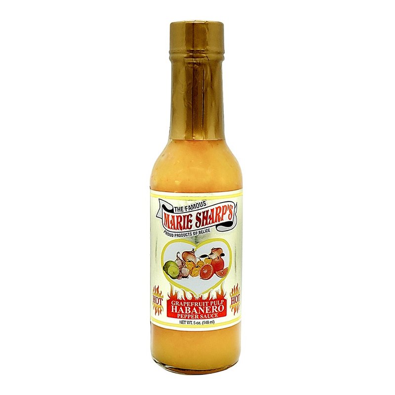 夏普奶奶 Marie Sharp's 貝里斯辣椒醬 葡萄柚 大瓶裝148ml - 醬料/調味料 - 玻璃 多色