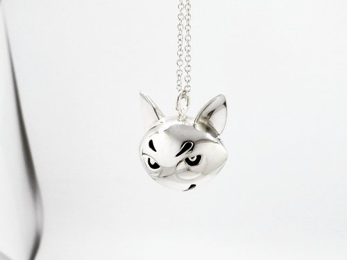 S.Lee Metal Art & Jewellery S Lee-925銀 手作 中國貓墜+24吋鍊(球狀空心/無電鍍)