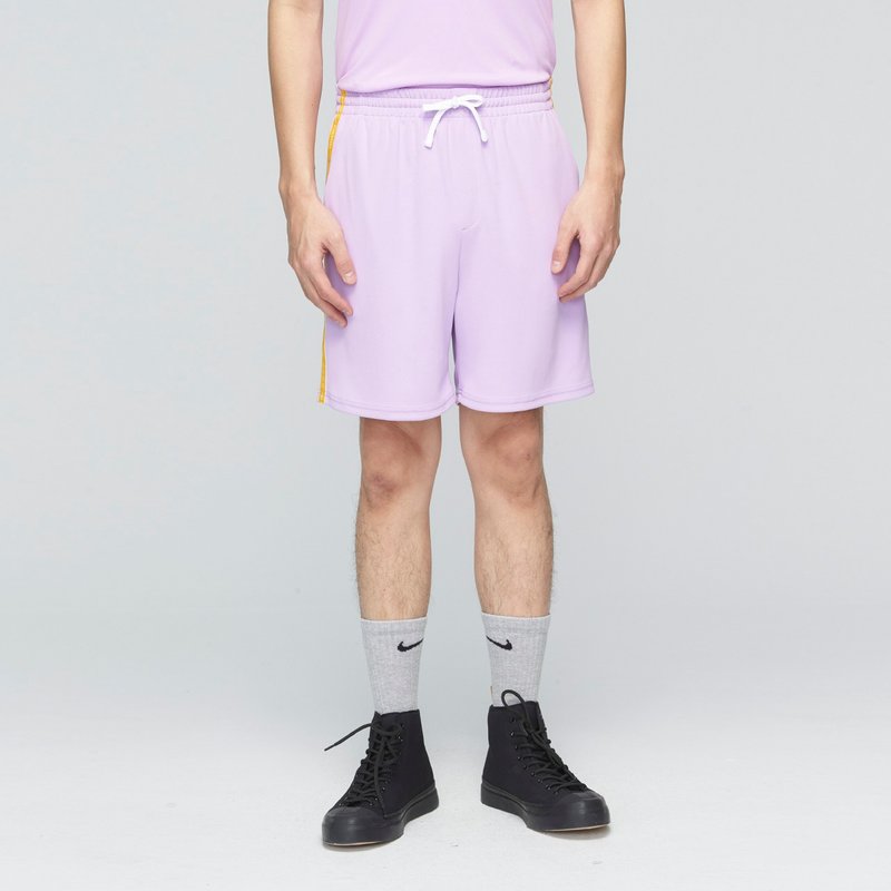 Cozee-抗菌除臭織帶抽繩短褲(男)-翻糖紫 - 男短褲/工作短褲 - 聚酯纖維 紫色