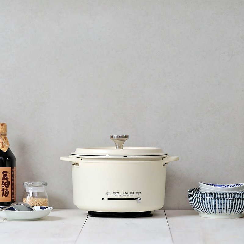 不鏽鋼 廚房家電 白色 - YAMAZEN 多功能調理鍋 YGD-D650TW(白)