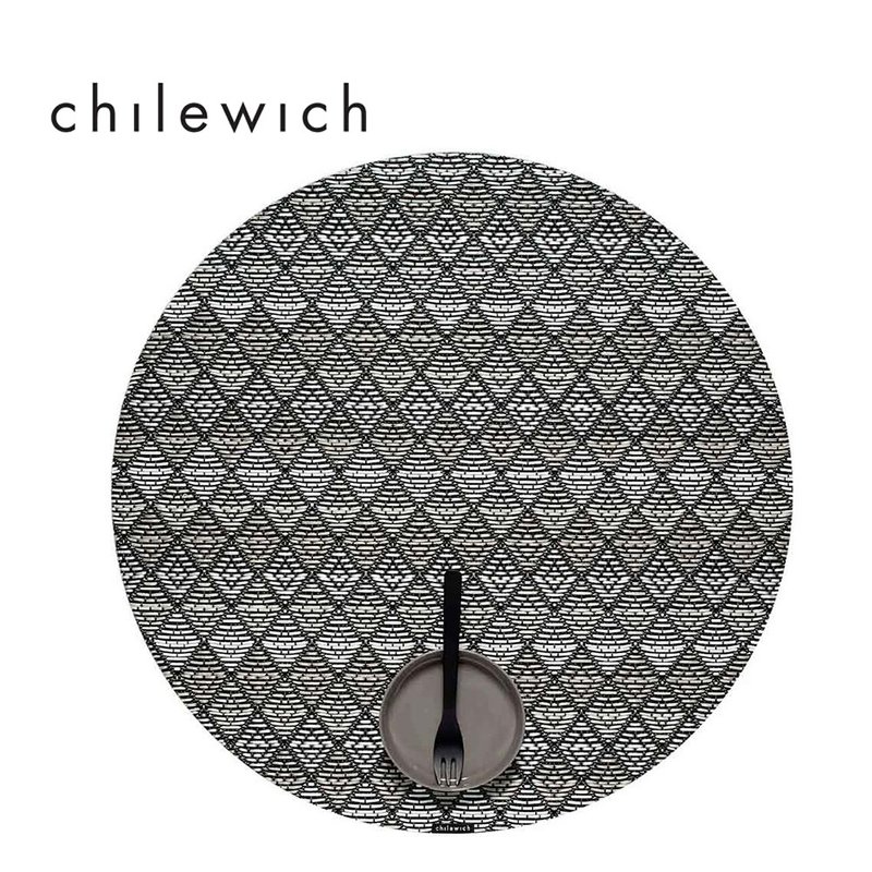 風箏編織Kite系列-圓形餐墊38cm(月光/MOONLIGHT) - 桌布/桌巾/餐墊 - 塑膠 灰色