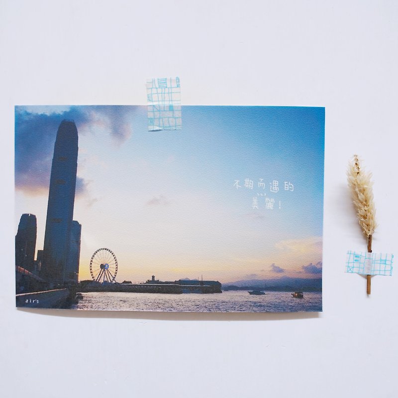 Unexpected beauty! Postcard - การ์ด/โปสการ์ด - กระดาษ สีน้ำเงิน