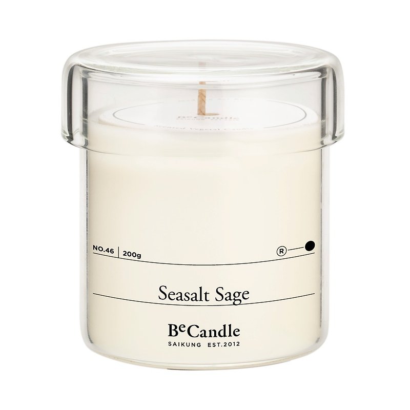 Sai Kung Candle - BeCandle - Sea Salt Sage - เทียน/เชิงเทียน - ขี้ผึ้ง 