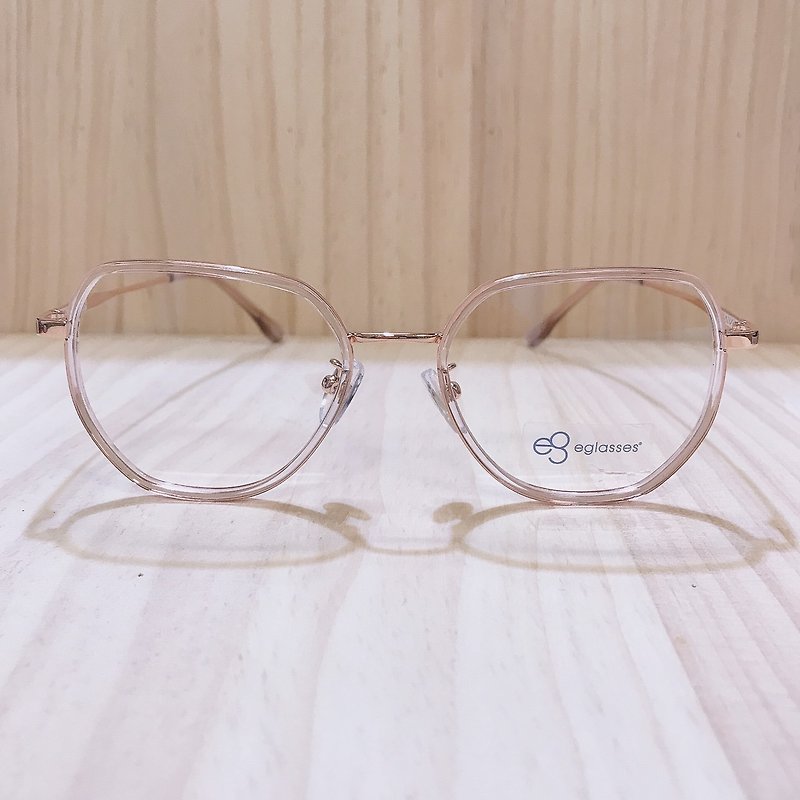 站內最高等級UV420濾藍光0度眼鏡│睛。透靚系列多邊雙圈透金WR16 - 眼鏡/眼鏡框 - 其他金屬 透明