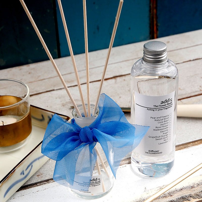 Bow-knot fragrance diffuser bottle set | Blue 250ml | Variety of fragrance options 1 - น้ำหอม - น้ำมันหอม 