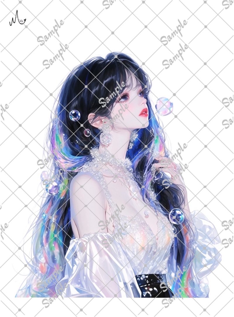 オリジナル人物ステッカー - 貼紙 - 紙 