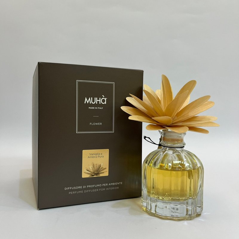 MUHà穆哈香氛 香檳花-香草與純琥珀 60/200ml - 香氛/精油/擴香 - 精油 金色