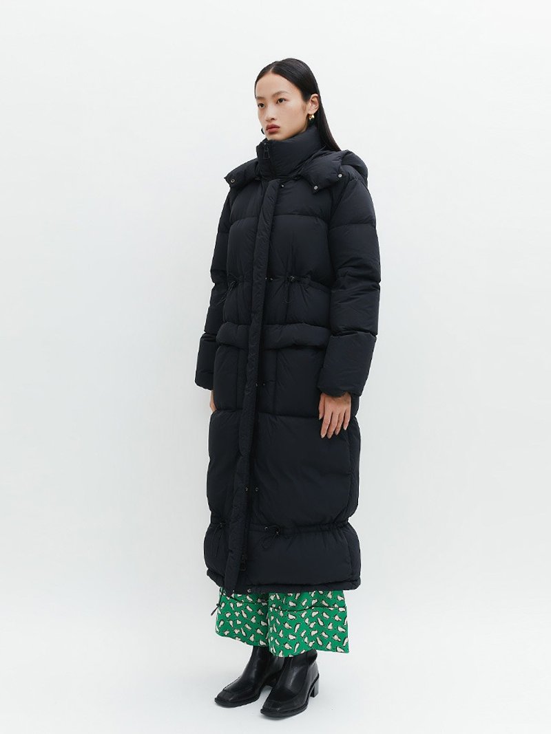 【連帽】新中式復古中國風 羽絨服冬季長款 - 其他 - 其他材質 黑色