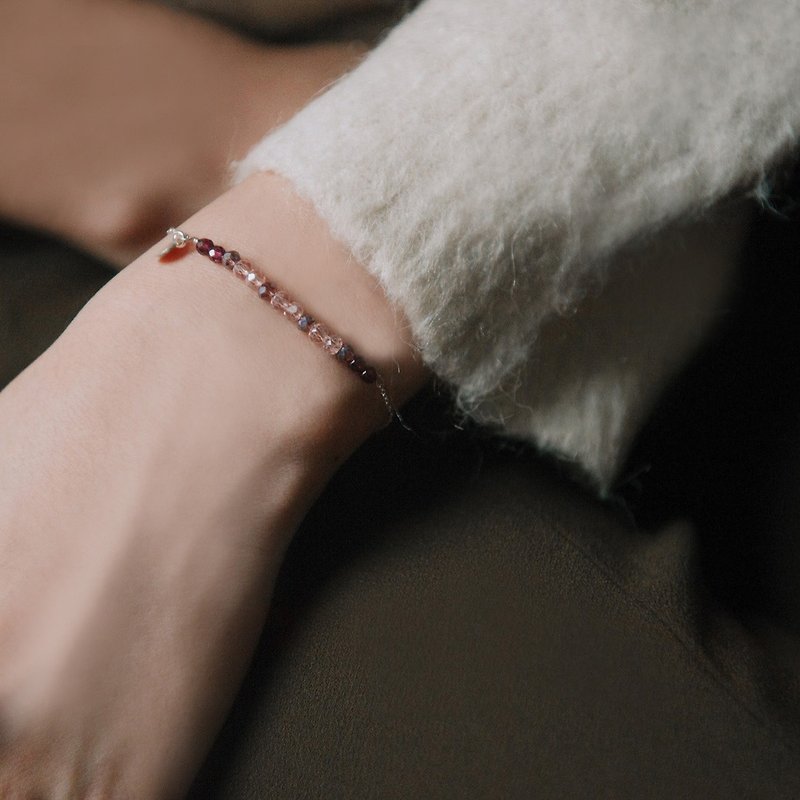 Mood bracelet/sterling silver-charm - สร้อยข้อมือ - โลหะ สีม่วง
