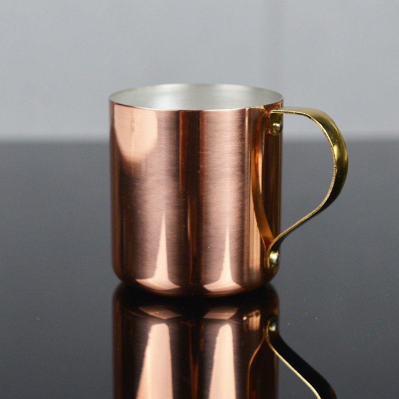 Japan Takasang Metal Japanese Pure Copper Ice Coffee Beer Mug 300ml-Bright Bronze - Cups - Copper & Brass 