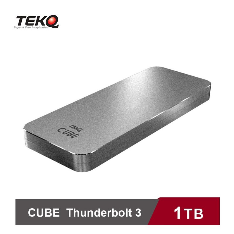 【TEKQ】CUBE Thunderbolt 3 M.2 SSD External Hard Drive - Computer Accessories - Other Metals Silver