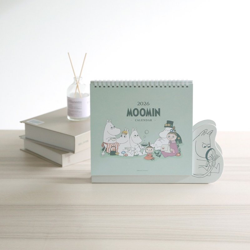 MOOMIN 2026年桌曆-正版授權 嚕嚕米日曆療癒IP 桌上型月曆 居家 - 日曆/月曆/年曆 - 紙 多色
