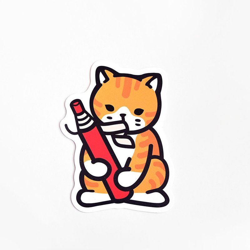 貓就是這樣用文具明信片 蠟筆 - 卡片/明信片 - 紙 綠色