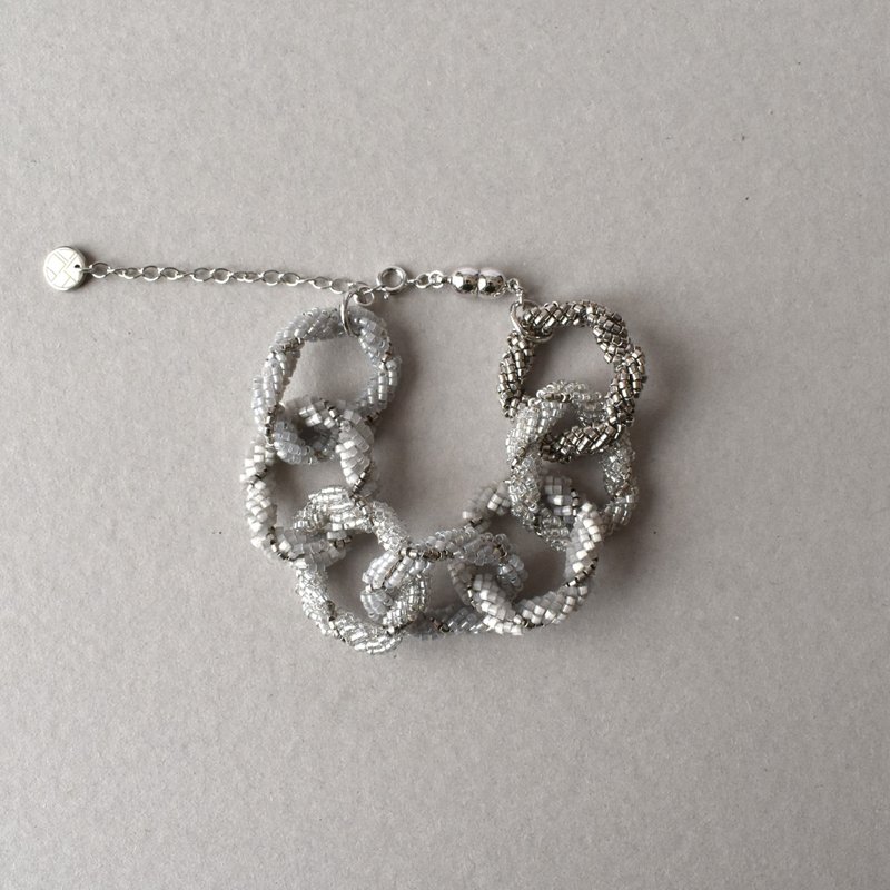 鎖 18cm / silver_2025.12. - ブレスレット - ガラス 