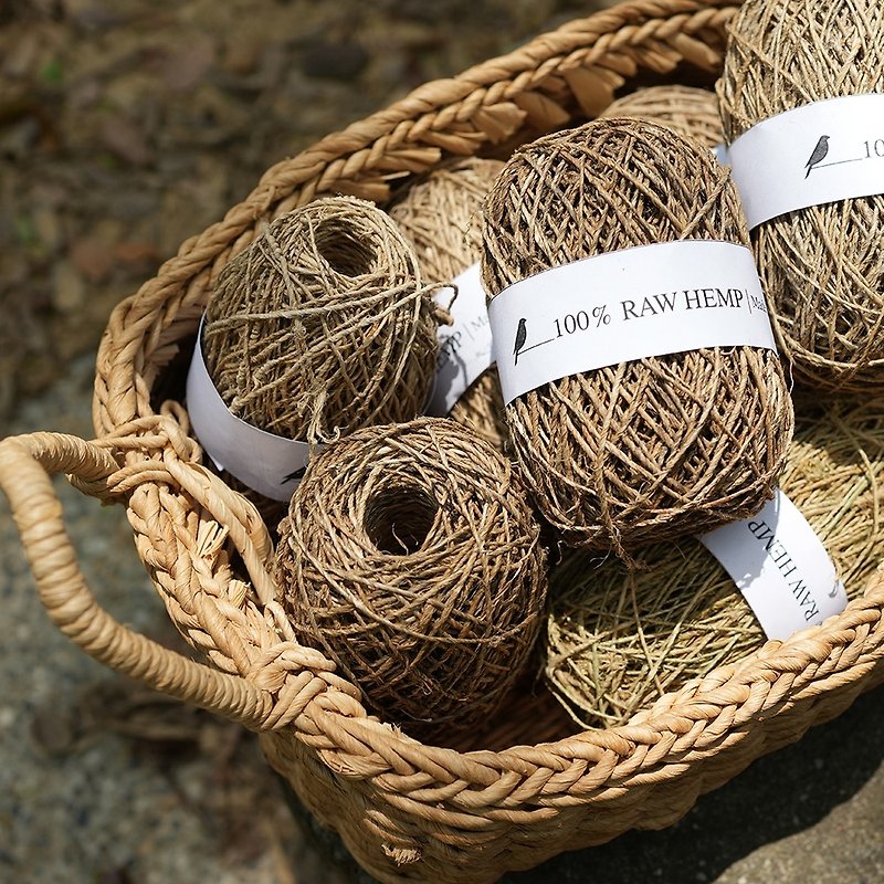 100% virgin hemp fiber yarn (undyed)_Fairtrade - Knitting, Embroidery, Felted Wool & Sewing - Other Materials Khaki