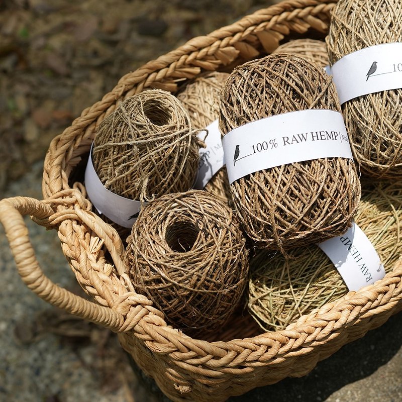 100% virgin hemp fiber yarn (undyed)_Fairtrade - Knitting, Embroidery, Felted Wool & Sewing - Plants & Flowers Khaki