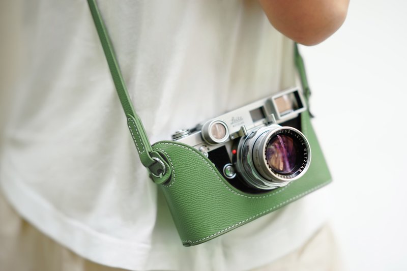 手掌紋皮革相機底座 for Leica M7/M6/MP/M4/M3/M2/M1/MDa/MA - 相機/拍立得/底片相機 - 真皮 多色