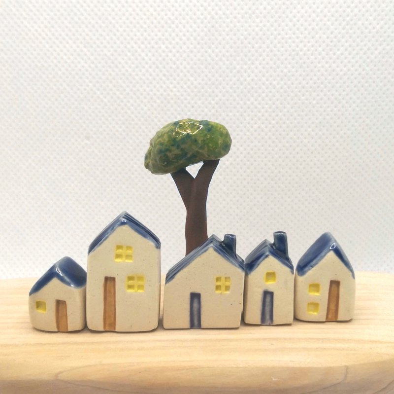 Mini village - ของวางตกแต่ง - ดินเผา สีม่วง