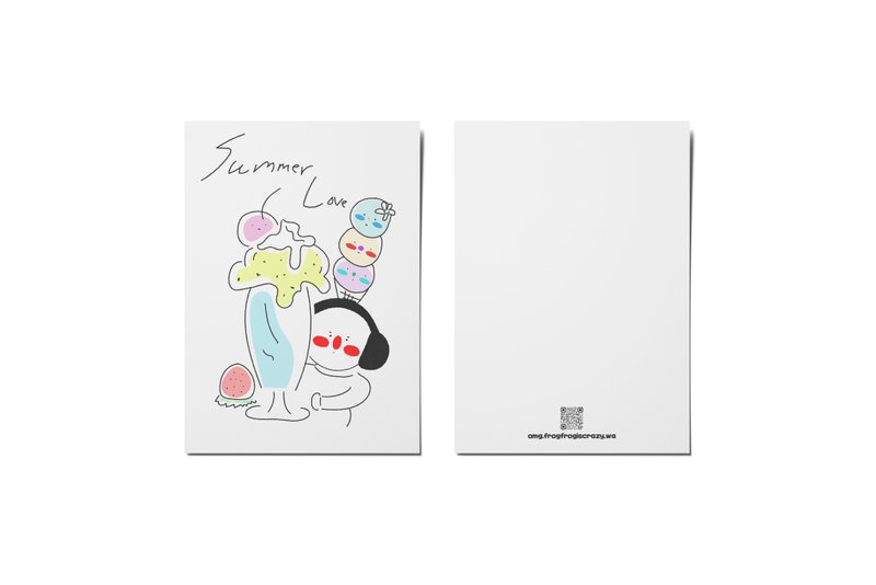 2023台灣文博會 BiuBiu甜品 PostCard 明信片 - 卡片/明信片 - 紙 